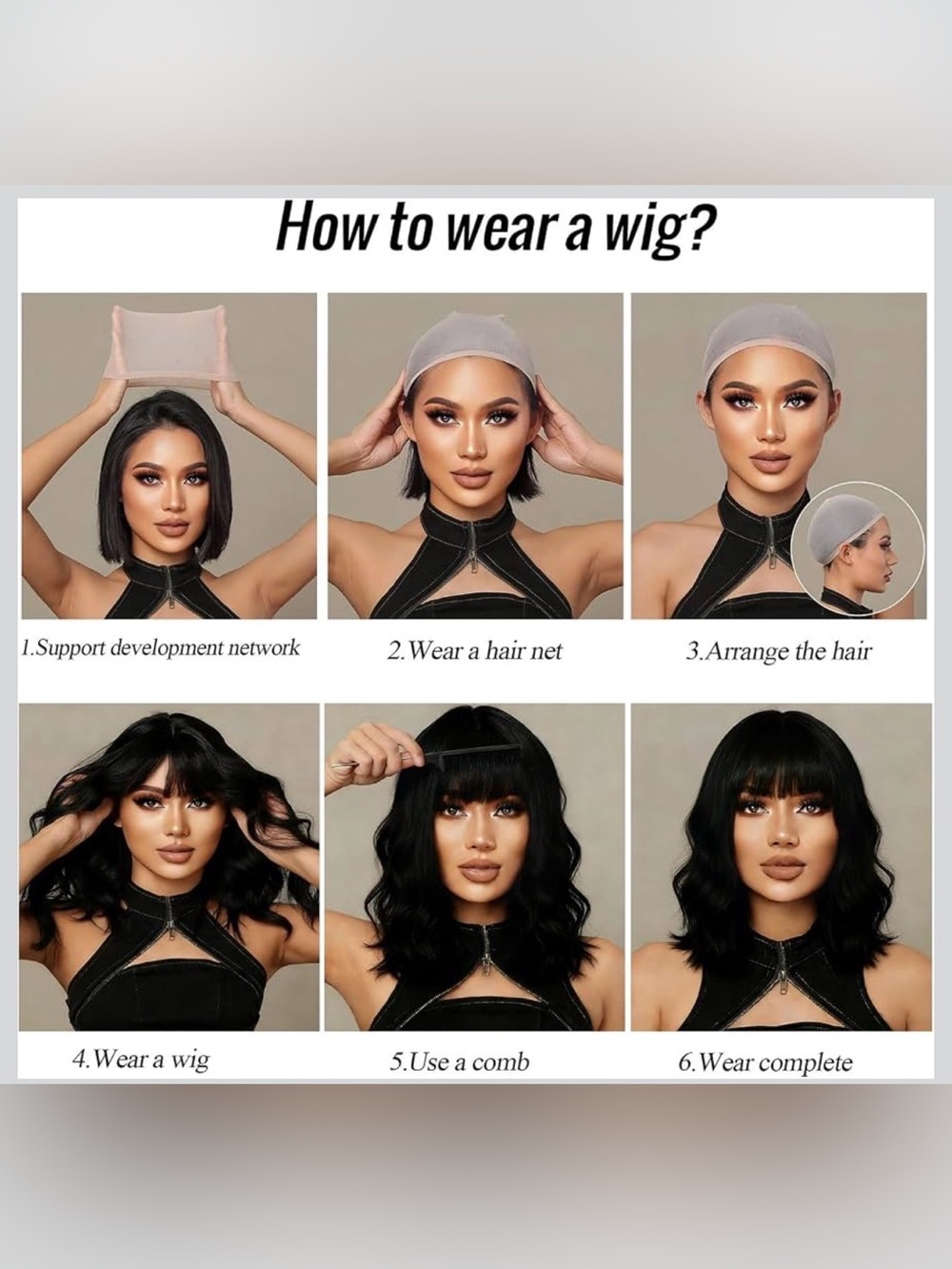 NWT Short Wavy Bob Wigs Natural Looking Heat Resistant Synthetic Wig 12 Inch - Picture 8 of 9